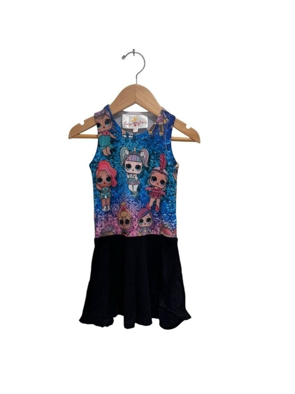 PENELOPE WILDBERRY Ribbed LOL Character Dress - size 2